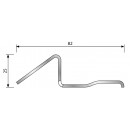Seuil de porte de garage en acier galvanisé - longueur 3 m BILCOCQ