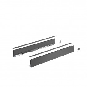 Kit tiroir simple sous four - hauteur 77 mm - AvanTech YOU - anthracite HETTICH