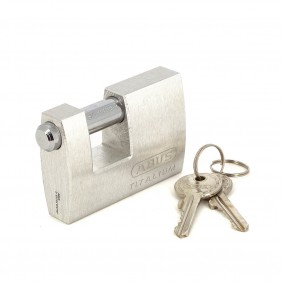 Cadenas à clé - rectangulaire - 70 mm - aluminium Titalium - 82TI/70 ABUS