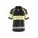 Polo de travail haute-visibilité anti-UV 3338 - noir et jaune fluo