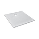 Receveur de douche extraplat antidérapant 90x90cm - texturé pierre blanc mat - Ipso JACOB DELAFON