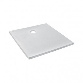 Receveur de douche extraplat antidérapant 90x90cm - texturé pierre blanc mat - Ipso JACOB DELAFON