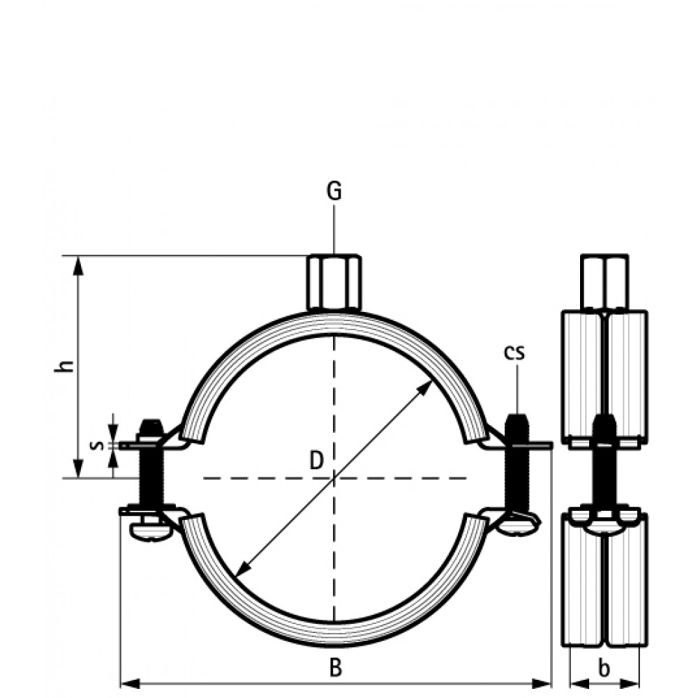 83-91mm - Collier de serrage inox