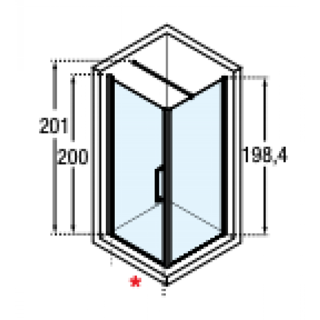 Cotes porte pivotante Young.png NOVELLINI