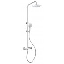 Colonne de douche thermostatique - chromé et blanc - Addict White PAINI