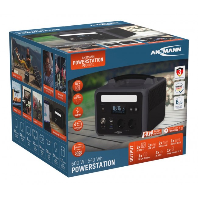 Station électrique portable - 600W - PS600AC - Bricozor 9.jpg ANSMANN