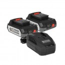 Pack 2 batteries 20V 2,0Ah et chargeur - KS 20V2-1-DUAL KONNER & SOHNEN
