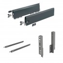 Kit tiroir tringles ArciTech - côtés H126mm - pour dos H186 mm HETTICH