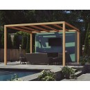 Pergola en bois lamellé-collé Santander 4 x 4 m MADERLAND