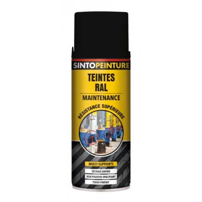 Bombe de peinture antirouille et solvantée - multi supports - 400ml SINTO | Bricozor