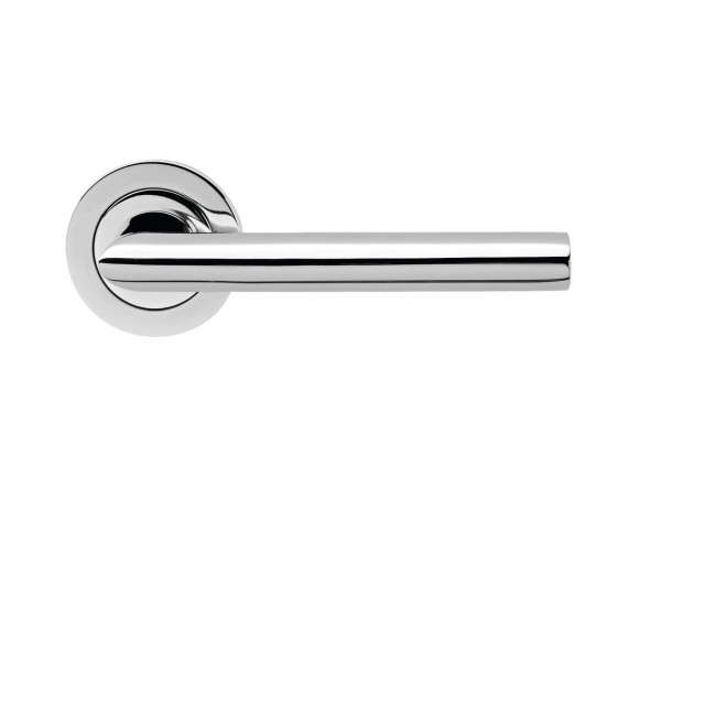 Poignées de porte sur rosaces rondes série ER 37 Verona - inox poli KARCHER DESIGN