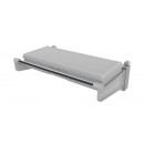 Barre porte-vêtements murale avec coffre de rangement AMBOS