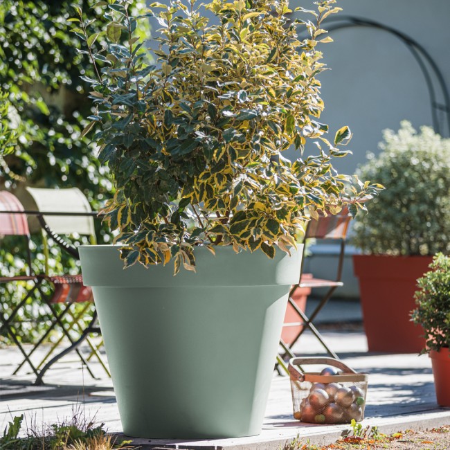 Pot rond vert laurier - diamètre 80 cm - 170 litres - Toscane 13623.jpg EDA PLASTIQUES