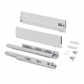 Tiroir extérieur Vertex 3D blanc - hauteur 131 mm - charge 40 kg EMUCA