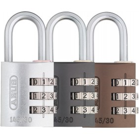 Cadenas à code personnalisable - corps aluminium anodisé - 145 ABUS