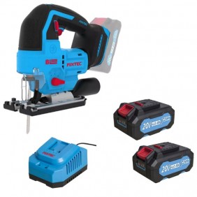 Scie sauteuse sans fil 20V - course 26 mm + 2 batteries 4Ah - FCJS1001-2B1C LEMAN