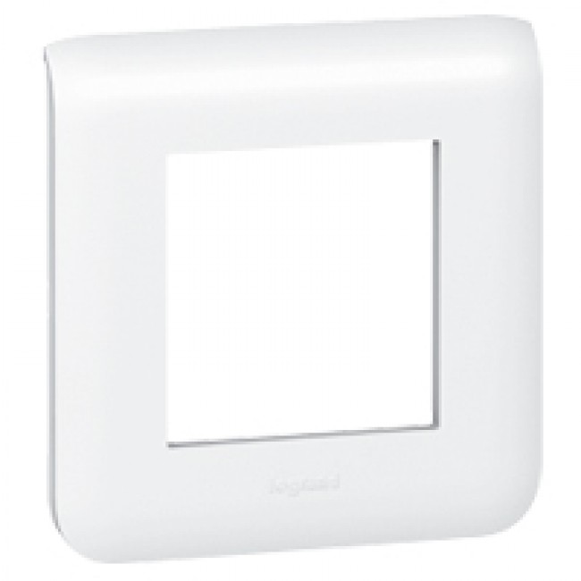 Plaque Double Horizontale Blanche Legrand Mosaic - Référence 078804L, Neuf, EAN 3414971577817 - Pour Assemblage Modulable