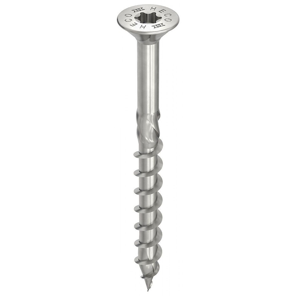 Heco Topix-Plus - Vis inox A2 - Contre tête Torx - 6 x100mm - Filetage