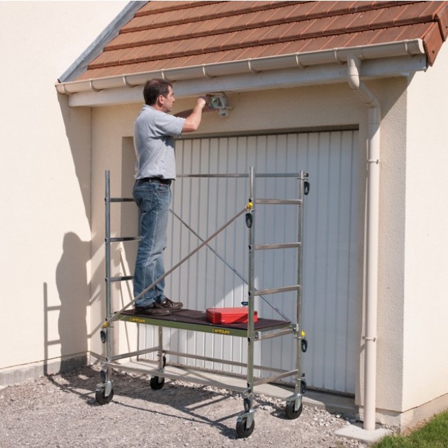 Echafaudage roulant aluminium 4,70 m Quad Up CENTAURE