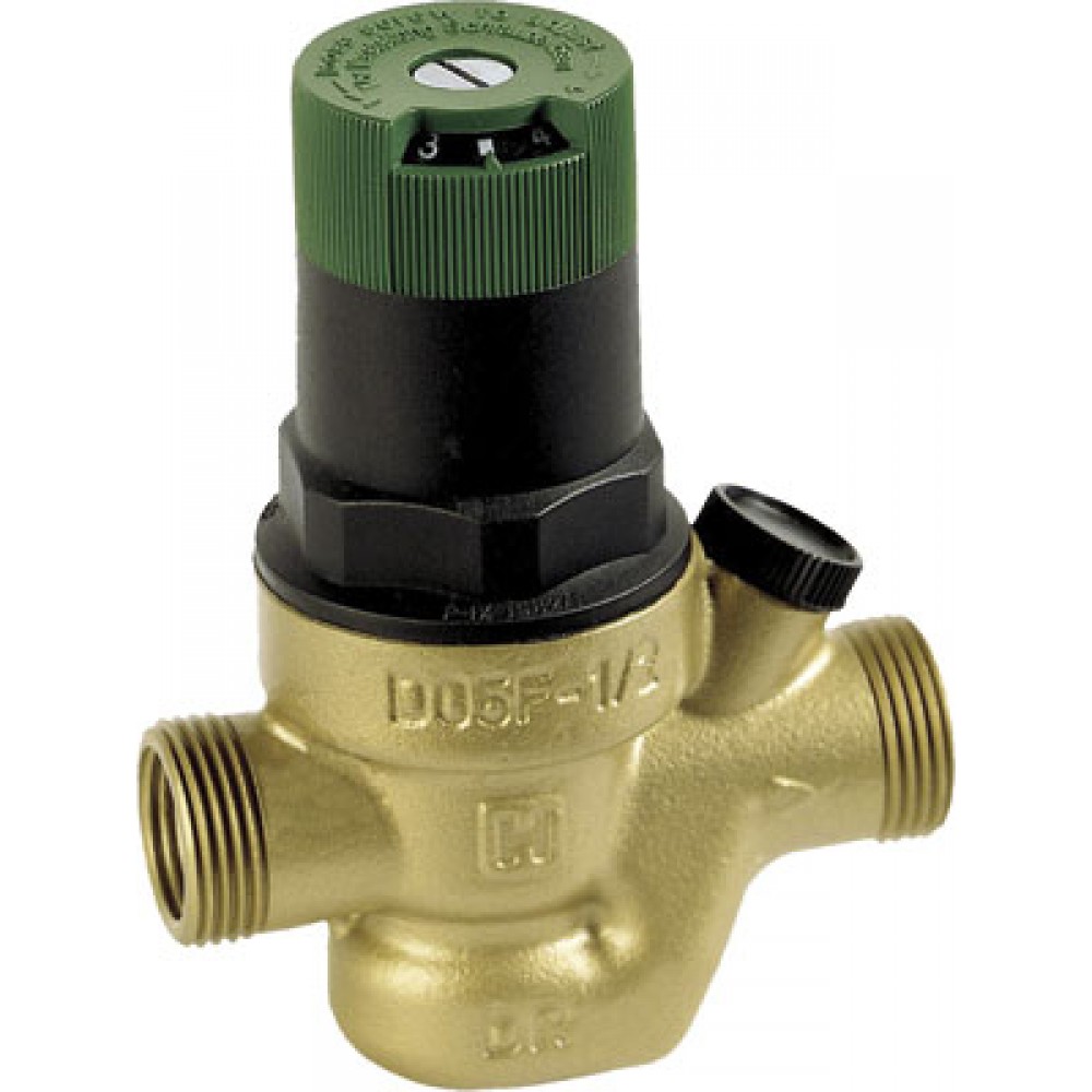 Régulateur de pression Réducteur de régulateur de pression d'eau réglable en laiton DN15 avec indicateur de niveau 