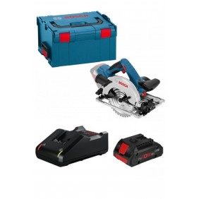 Scie circulaire 165 mm sans fil GKS 18V-57 G + coffret L-BOXX + Pack batterie ProCORE18V 4.0Ah avec chargeur GAL 18V-40 BOSCH