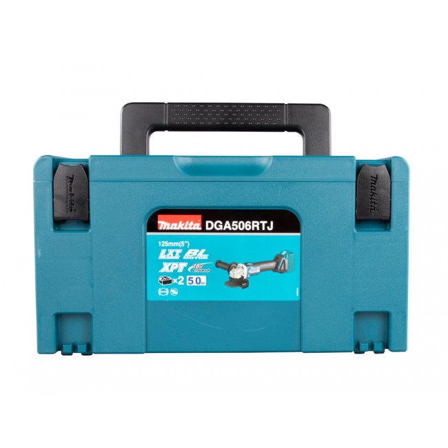 Meuleuse sans fil LXT® 18V - Ø125mm - 2 batteries 5Ah + chargeur - DGA506RTJ - Bricozor 14.jpg MAKITA