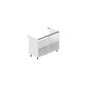 Caisson bas hauteur 770 mm profondeur 540 mm avec 1 tablette - blanc BRICOZOR