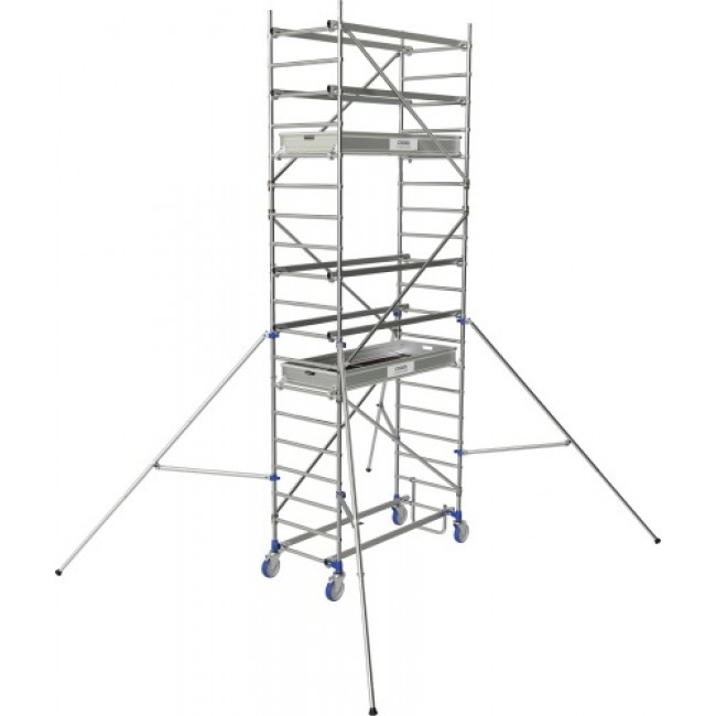 Échafaudage roulant en aluminium - hauteur 5,85m - Cross 2 180 - Bricozor.jpg TUBESCA