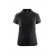 Polo de travail femme en coton 3390 - noir et gris clair