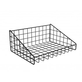Panier grille noire - maille 40 mm - pour système d'agencement RAP BOHNACKER