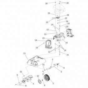 Pièces détachées pour scarificateur SC42 - éclaté n°1 EUROSYSTEMS
