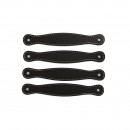 Poignée de meuble en cuir Gela - 126x13 mm - H 22 mm - par 4 HETTICH