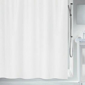 Rideau de douche -  240 x 200 cm - Blanc - Polyester - PRIMO SPIRELLA