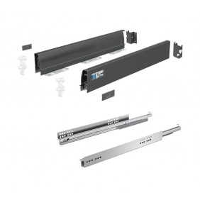 Kit tiroir simple InnoTech Atira - hauteur 70mm - Silent System 30 kg HETTICH
