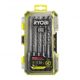 Coffret 5 forets 2 taillants SDS+ RYOBI® RX + 6 embouts de vissage - RARXSDS5 RYOBI
