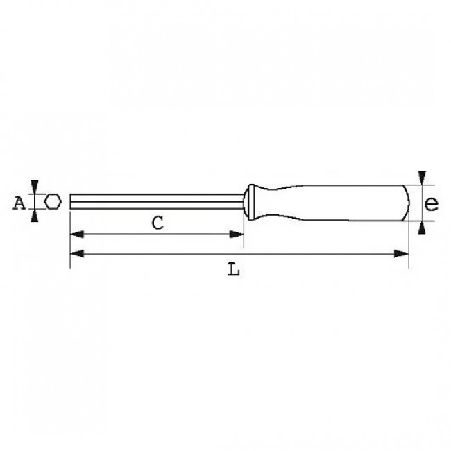 Clé mâle emmanchée droite S1 .jpeg SAM OUTILLAGE