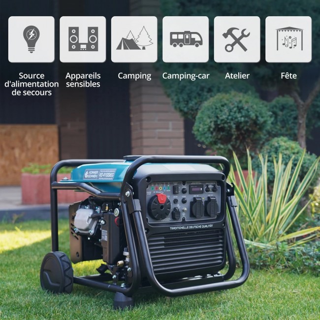 Groupe électrogène Inverter à essence:gaz - 4 kW - 230V - KS 4100iEG - Bricozor 7.jpeg KONNER & SOHNEN