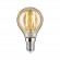 Ampoule LED sphérique - E14 2,6W - température chaude - finition dorée
