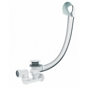 Vidage baignoire universel NF - à câble 650 mm - siphon orientable VALENTIN
