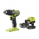 Perceuse à percussion Brushless 18V ONE+™ + 2 batteries 2/4Ah + sac de transport - RPD18BL1-2C42S RYOBI