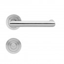Poignées de porte sur rosaces rondes série ER20 Kos - inox satiné KARCHER DESIGN