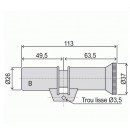 Cylindre double à bouton - profil rond - série 787.Z FICHET
