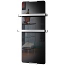 Radiateur sèche-serviettes noir design - 600W ou 1200W CHEMIN' ARTE