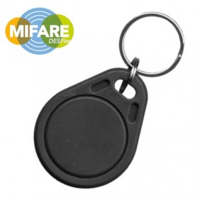 Badge porte-clés RFID MIFARE® DESFire® 4K EV2 NXP - noir ISEO