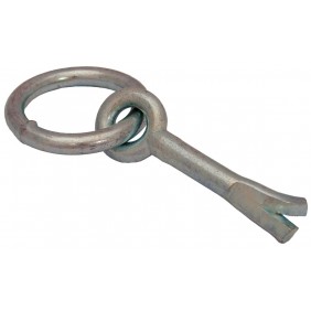 Anneau d'écurie à sceller - acier zingué blanc - WOES PRAMAC