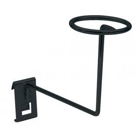 Porte casquette et chapeau 200 x 200 mm - Ø 100 mm - finition noir BOHNACKER