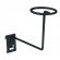 Porte casquette et chapeau 200 x 200 mm - Ø 100 mm - finition noir
