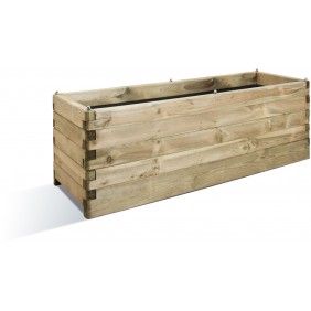 Jardinière en bois - 50 x 150 cm - 208 litres - Oléa 150 JARDIPOLYS