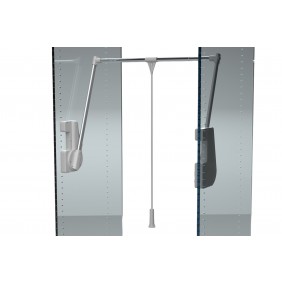 Penderie escamotable aluminium LIFT 700 - fixation latérale - charge 15 kg AMBOS