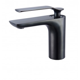 Mitigeur de lavabo sur plage design - noir mat - Addict PAINI